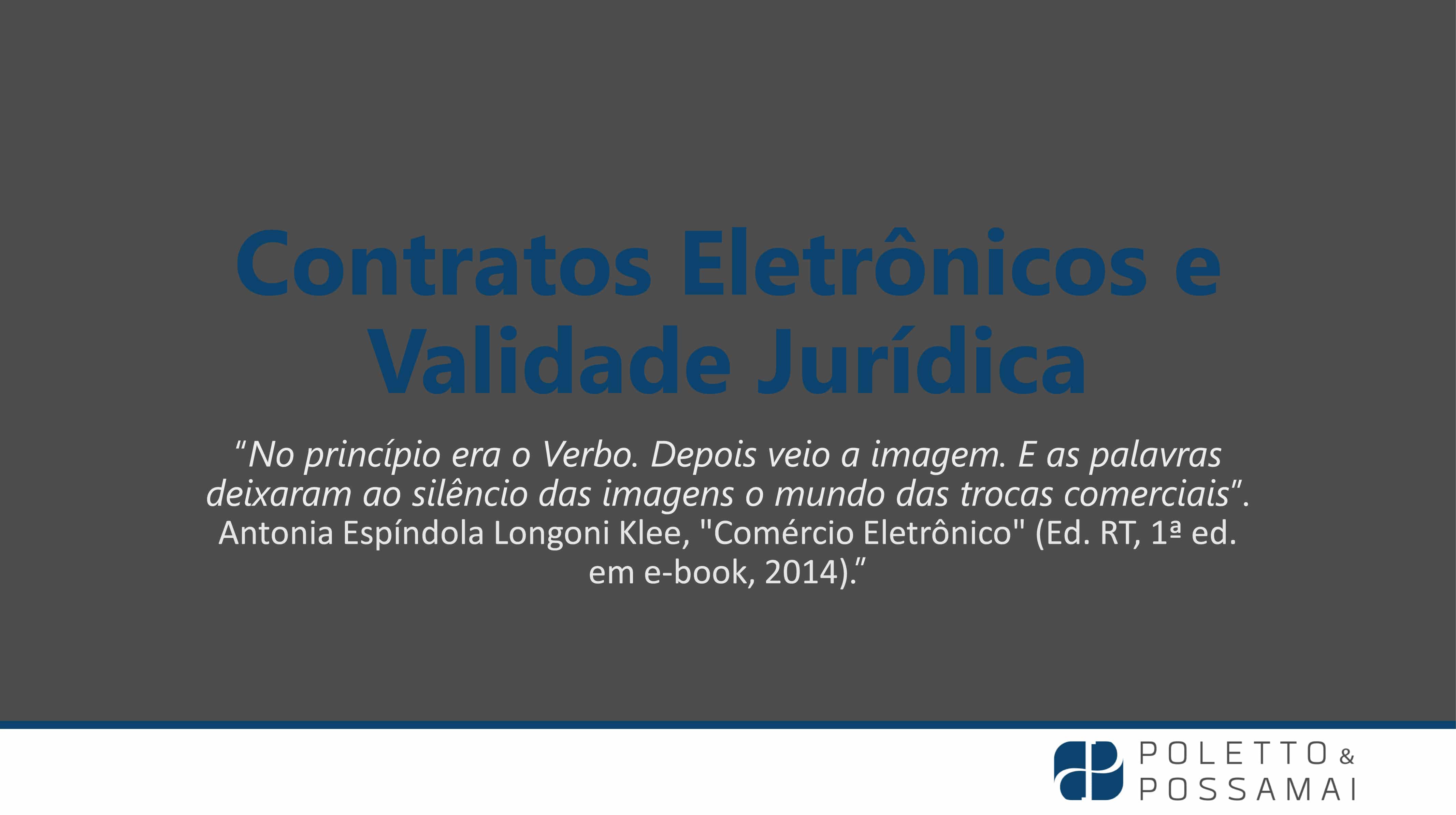 Contratos Eletrônicos e Validade Jurídica