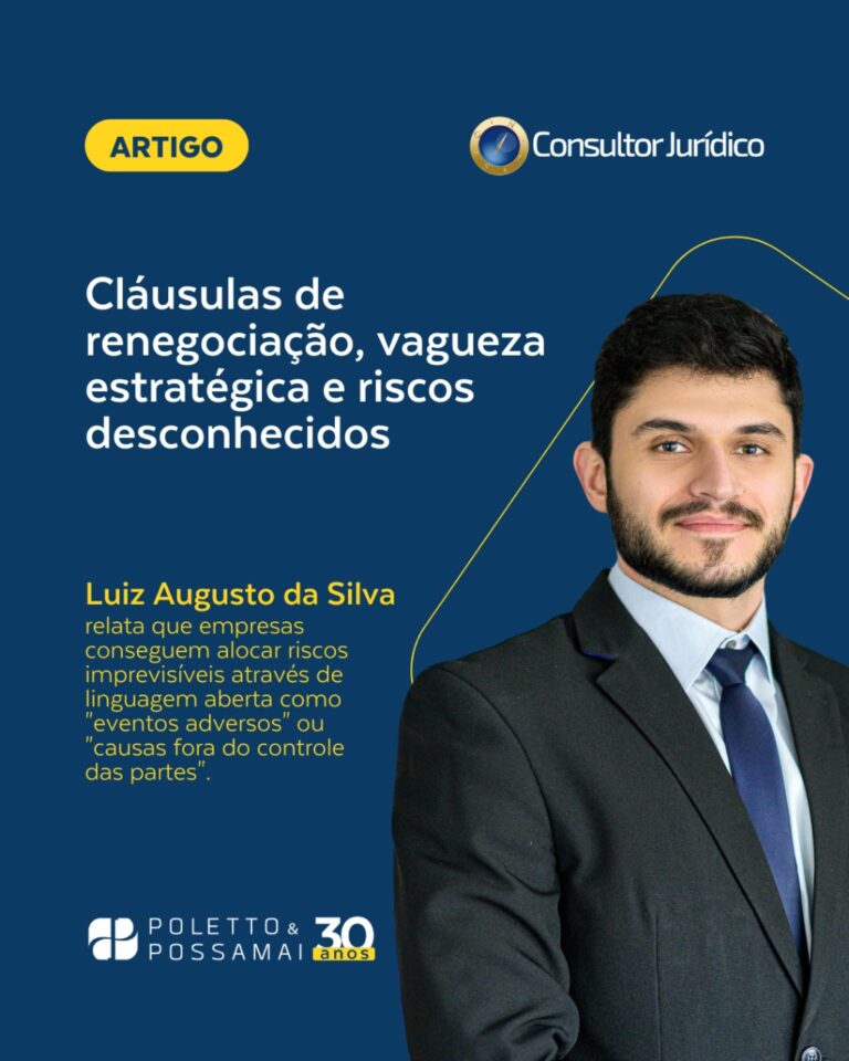 Cláusulas de renegociação, vagueza estratégica e riscos desconhecidos¹