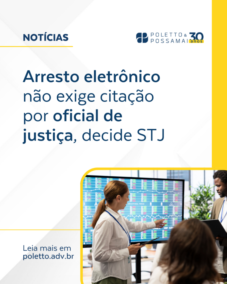 Arresto eletrônico não exige citação por oficial de justiça, decide STJ.