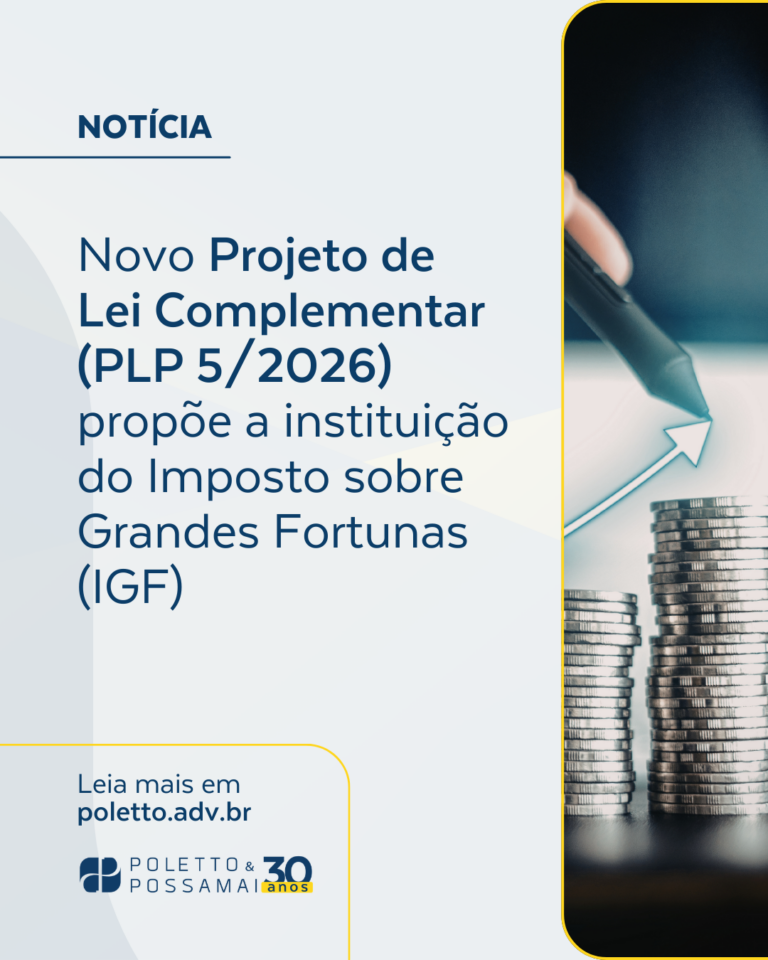 Novo Projeto de Lei Complementar (PLP 5/2026) propõe a instituição do Imposto sobre Grandes Fortunas (IGF)