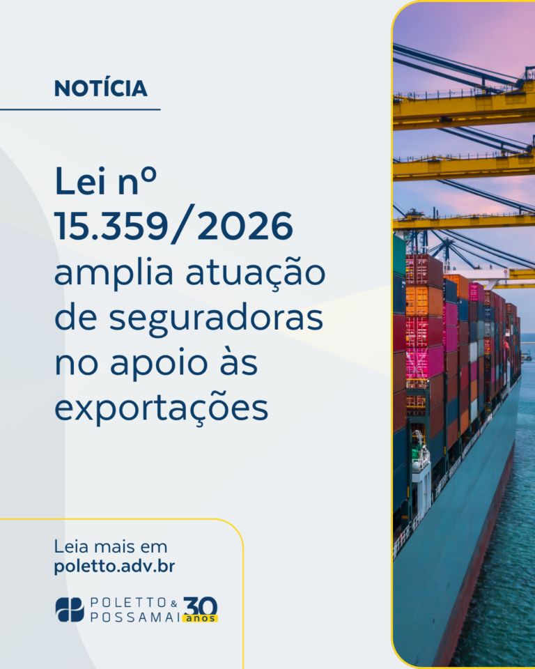 Lei nº 15.359/2026 amplia atuação de seguradoras no apoio às exportações